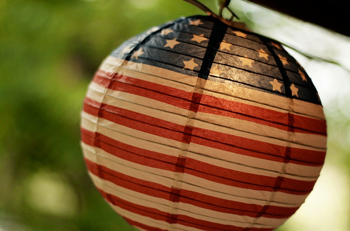Memorial day decoration lantern