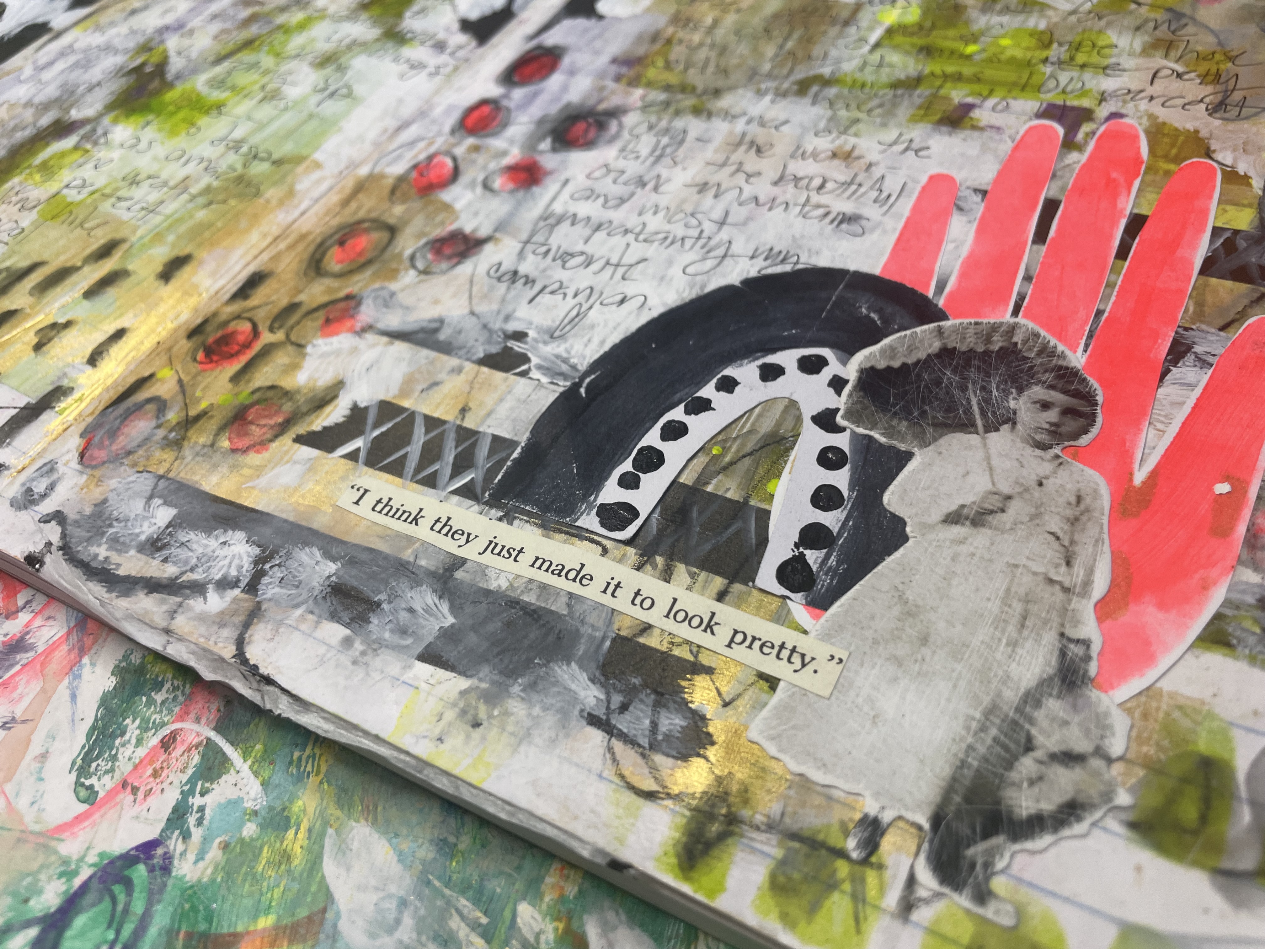 art journal page ephemera