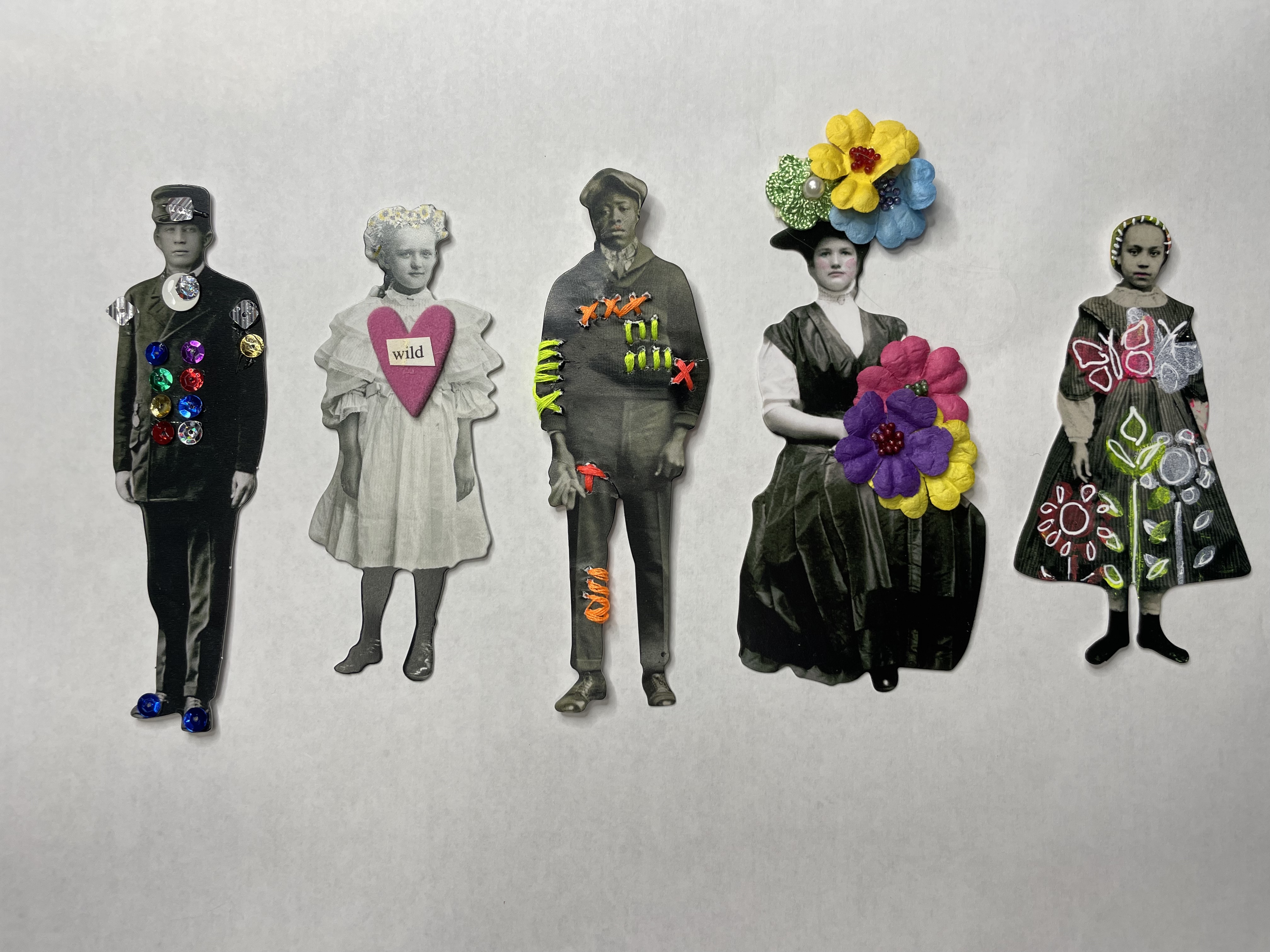 altered paper dolls