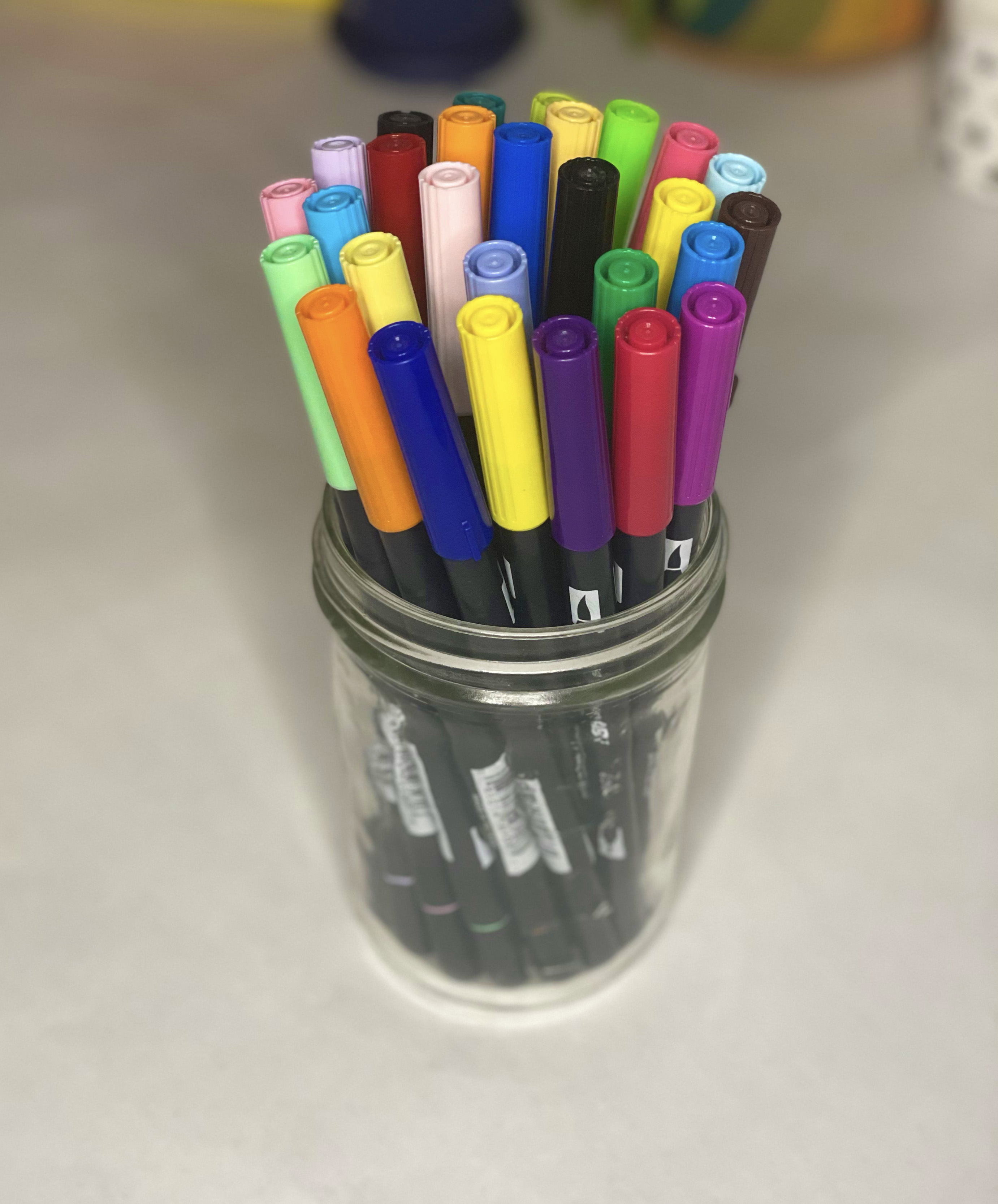 Tombow dual tip markers for journaling