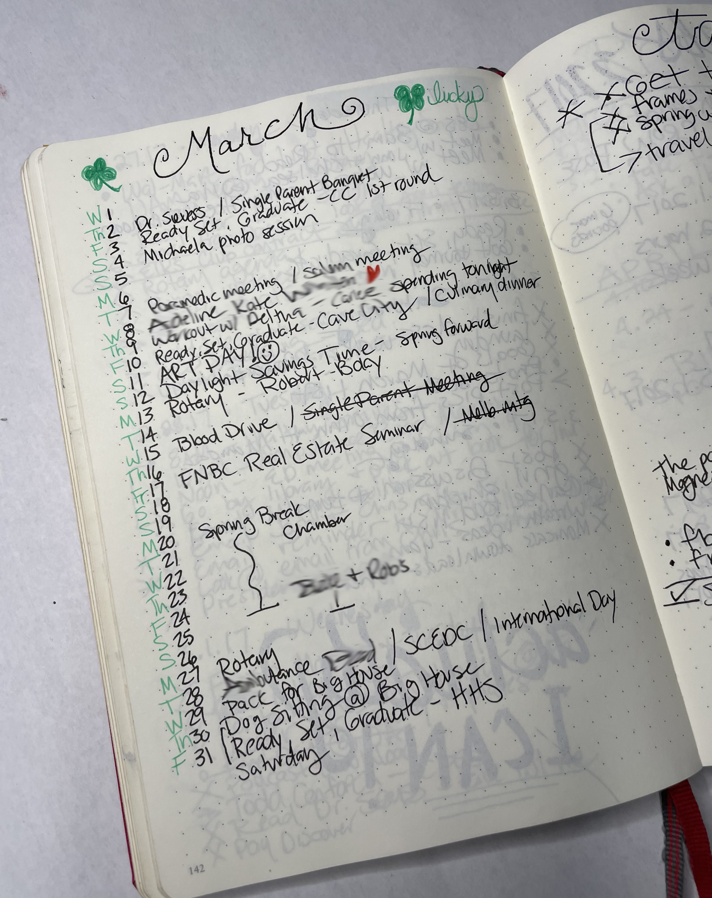 original bullet journal monthly set up