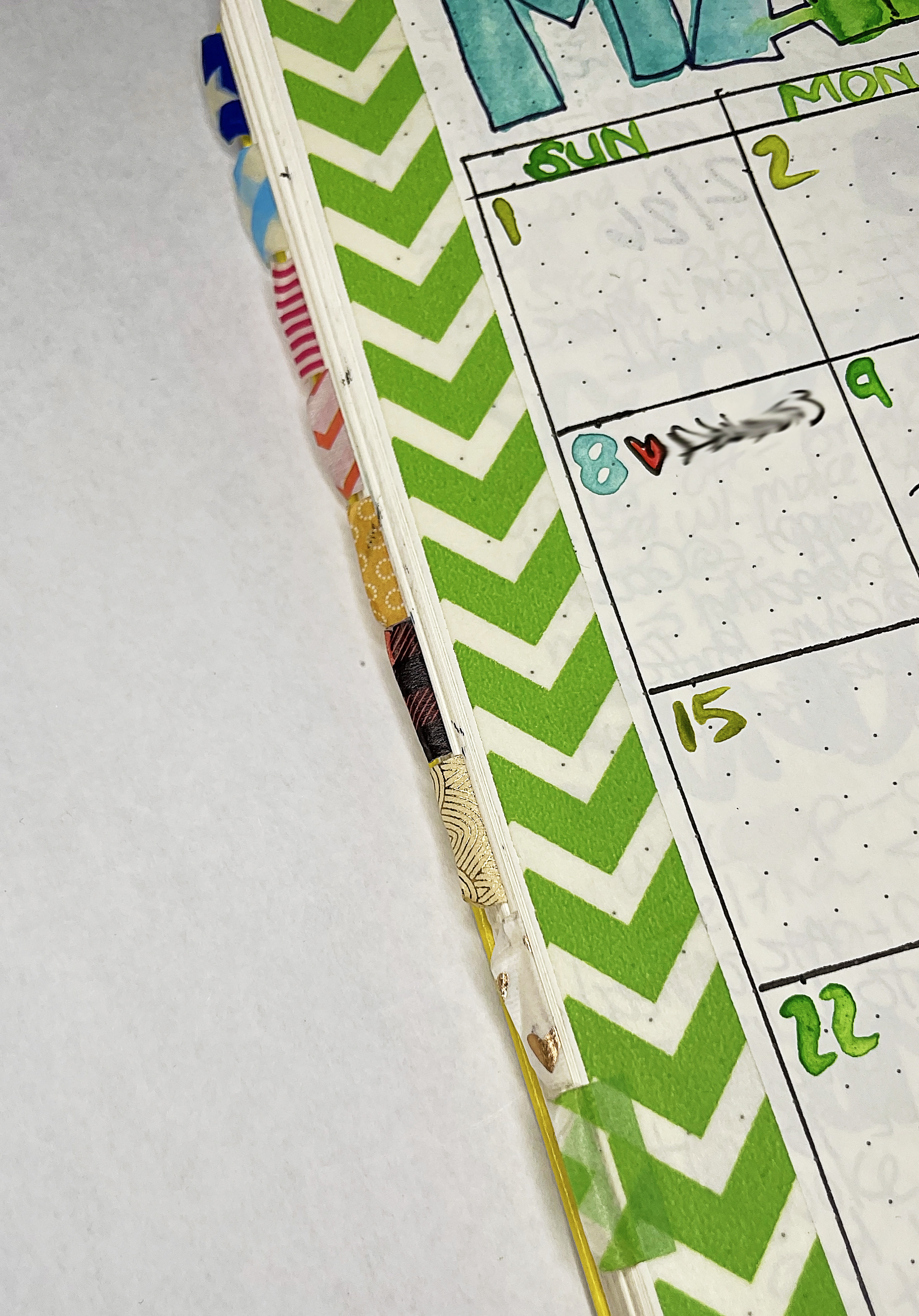 March Monthly Spread Tabs