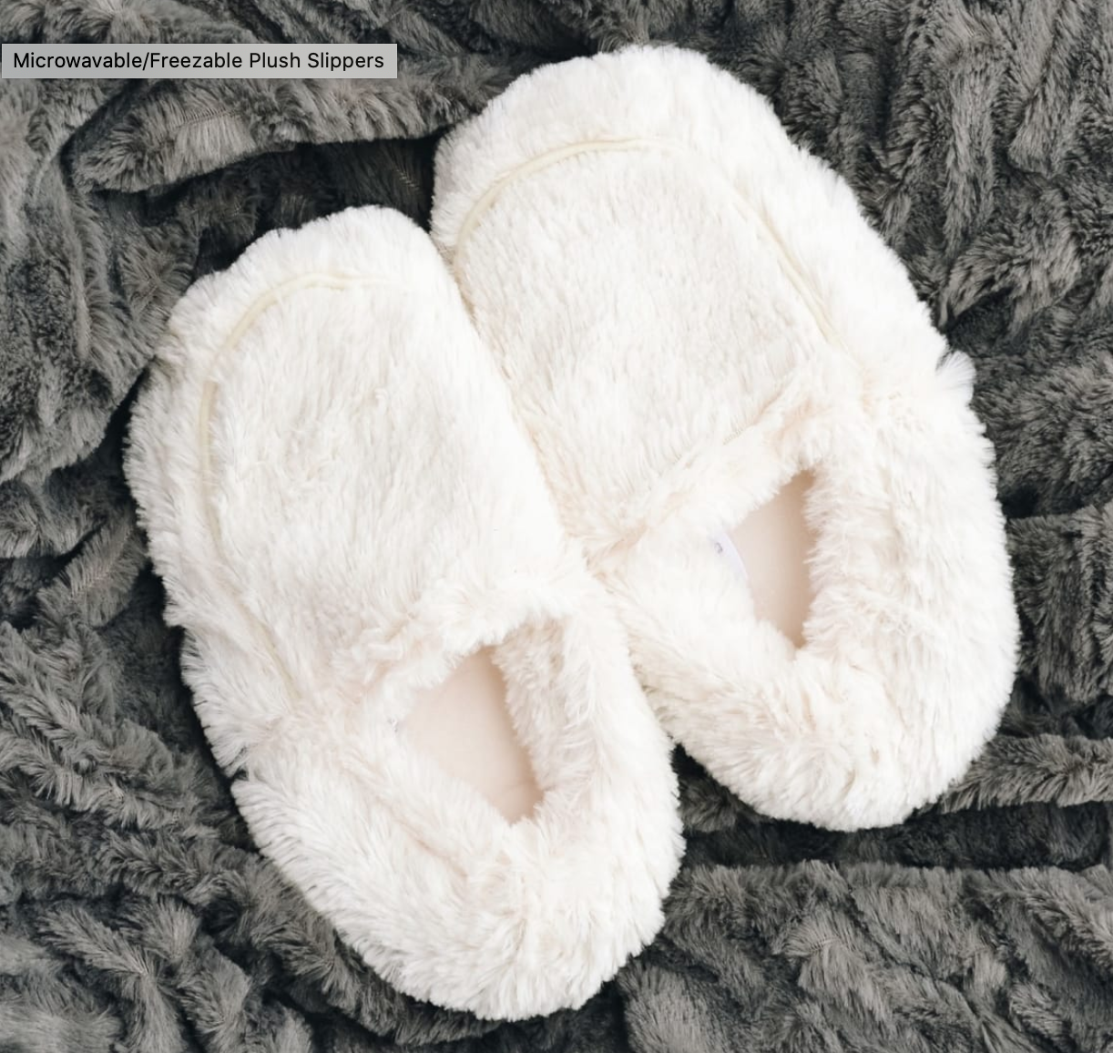 Microwaveable cozy slippers for winter survival