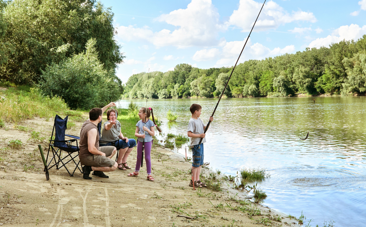 family fishing holiday