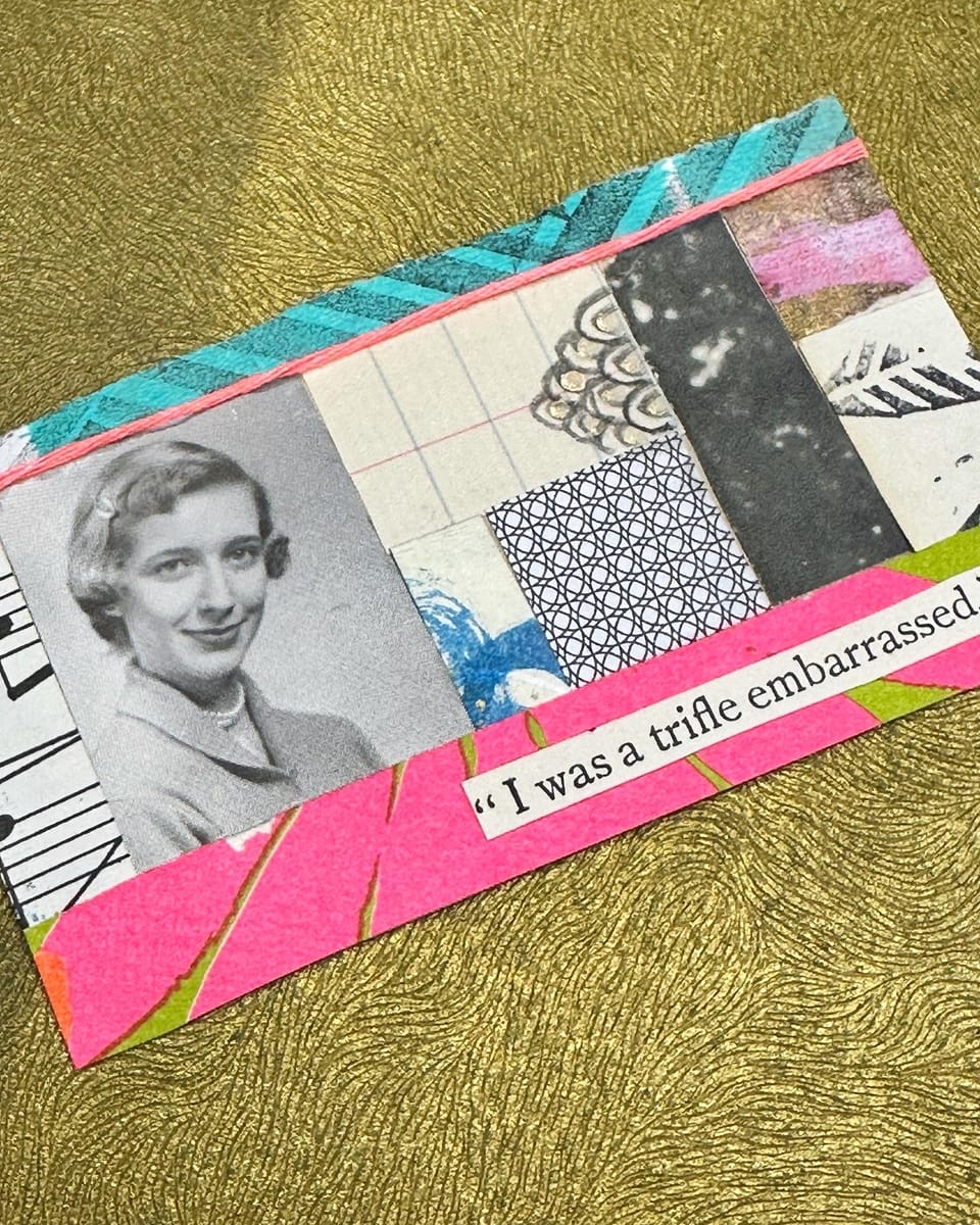 Completing a 100 Day Mixed Media Collage Project