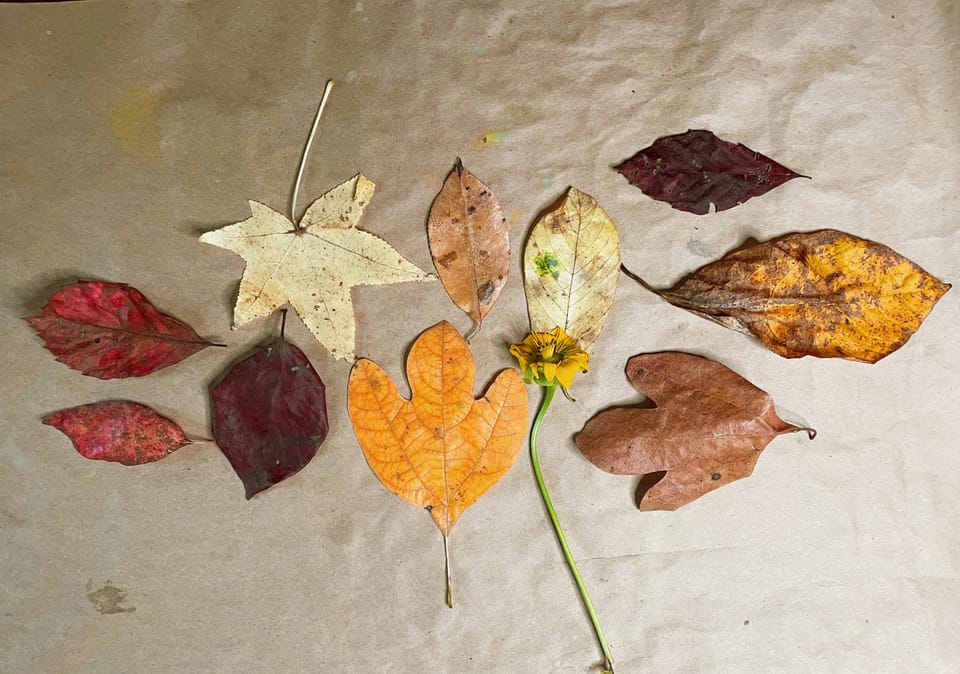 How to Use Fall Leaves in an Art Journal