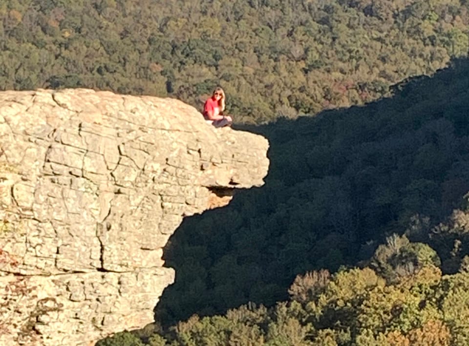 Hiking in Arkansas in Midlife - Hawksbill Crag - Whitaker Point