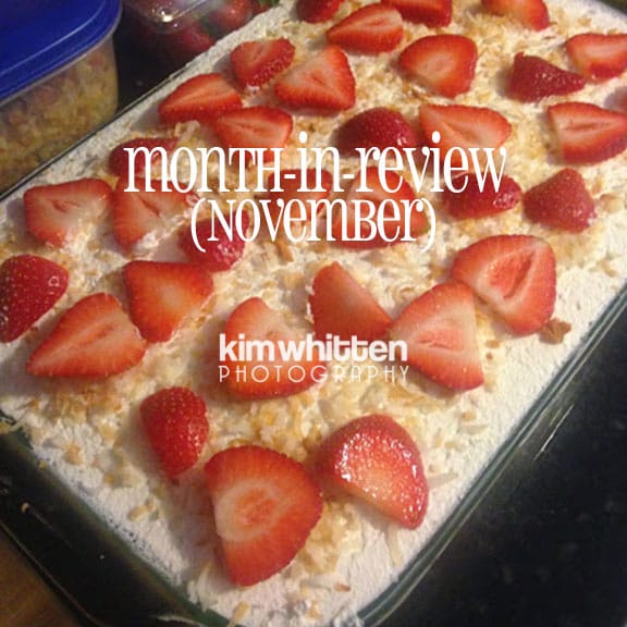 Better late than never November!