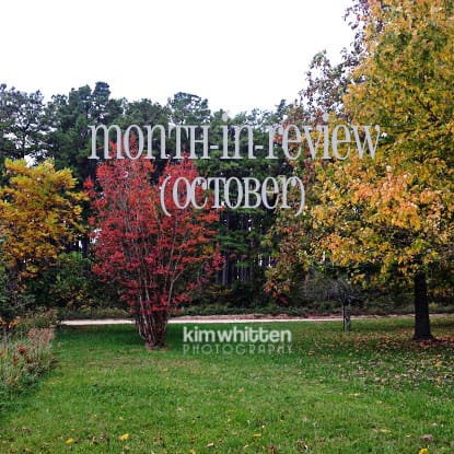 October was here and gone